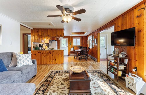 New Durham House | Lakeside Haven, Private Hot Tub w/Dock & Firepit