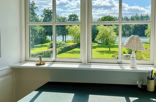 Ry House | Lakeside house with private pier at Ry Møllesø