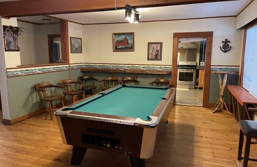 Long Lake Cabin | Lakeside Lodge- Wraparound Deck & Private Sandy Beach with Floating Dock