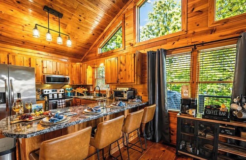 Necowa Cove Cabin | Lakeside Luxury ♥ Sleeps 10 ♥ 3 Kings ♥ Hot Tub ♥ Arcade ♥ EV ♥ Lake Blue Ridge
