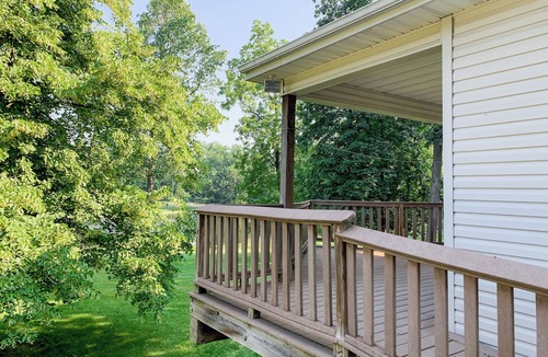 Pershing Cabin | Lakeview Cabin A, Geneva Center Woodland Campsites in Rochester Indiana