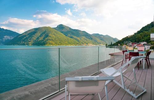 Melide Apartment | Lakeview Motta Penthouse in Melide