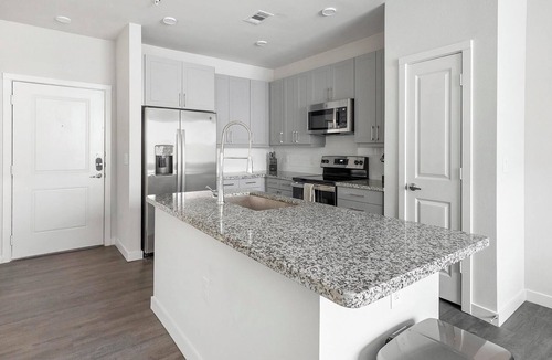 Spring Branch East Apartment | Landing | Amazing 1BD, Courtyard, Gym