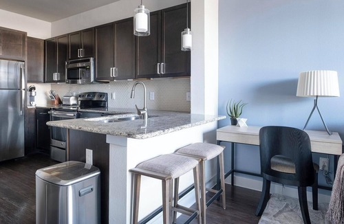 Barker Apartment | Landing | Beautiful 1BD, Courtyard, Gym