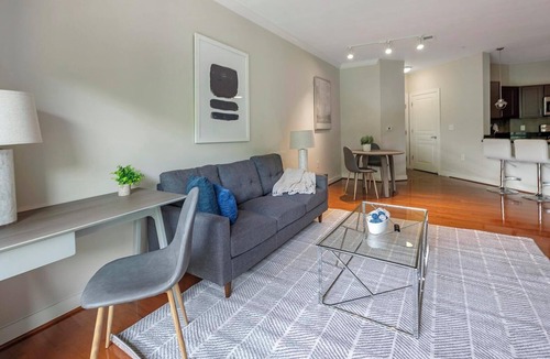 Chillum Apartment | Landing | Chic 1BD, Courtyard, Pool