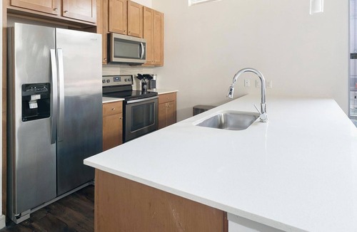 Central Business District Apartment | Landing | Chic 2BD, Game Room, Courtyard