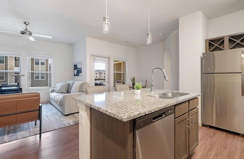Buda Apartment | Landing | Incredible 1BD, Game Room, Gym