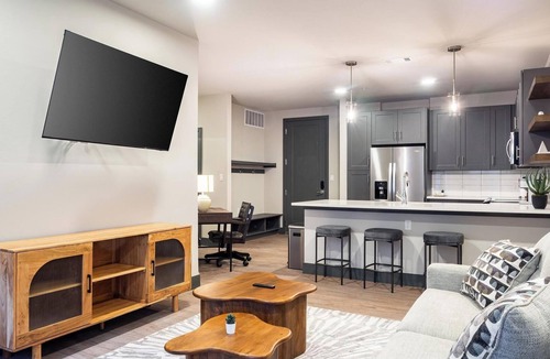 Blue Dome District Apartment | Landing | Modern 1BD, Clubhouse