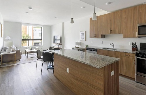 Carteret Apartment | Landing | Modern 1BD, Gym, Courtyard