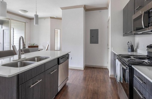 Wetmore Apartment | Landing | Modern 1BD, Yoga Studio, Gym