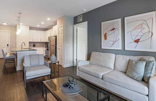 Wetmore Apartment | Landing | Modern 1BD, Gym, Yoga Studio