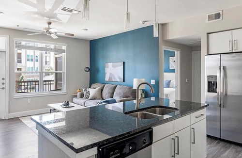 Allen Apartment | Landing | Modern 2BD, Game Room, Yoga Studio