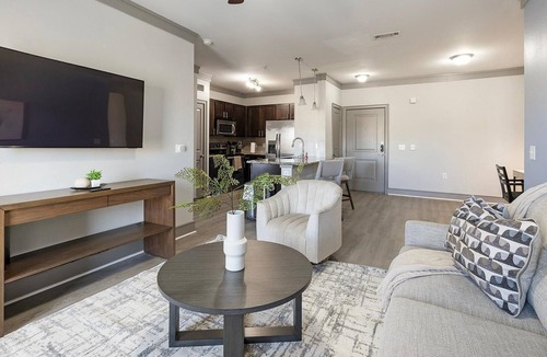 Northeast Carrollton Apartment | Landing | Modern 2BD, Pool, Gym