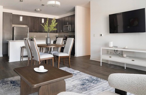 Schaumburg Apartment | Landing | Modern 2BD, Yoga Studio, Clubhouse