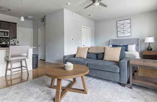 Buda Apartment | Landing | Modern Studio, Yoga Studio, Gym