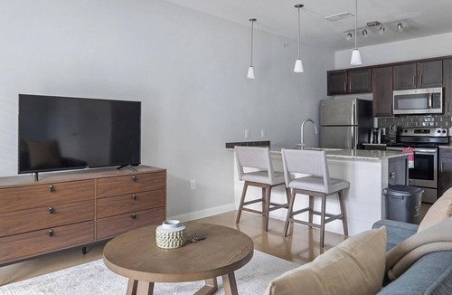 Buda Apartment | Landing | Modern Studio, Yoga Studio, Gym