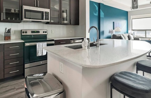 Woodland Heights Apartment | Landing | Stylish 1BD, Gym, Yoga Studio