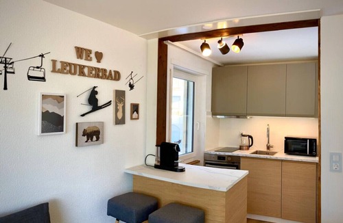 Leukerbad Apartment | Large 1 bedroom - free parking - dream views-