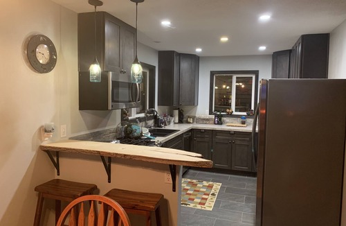 Priest River Cabin | Large 5 Bed 3 Bath Cabin with 2 Full Kitchens will accommodate a larger group.