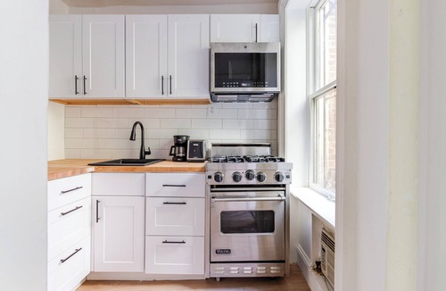 Ukrainian Village Apartment | Large apartment with PRIVATE yard and deck