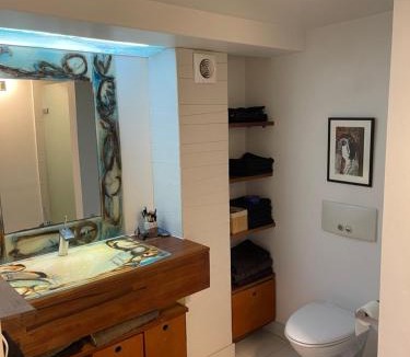 Slagelse Apartment | Large cozy living room with bedroom, bathroom