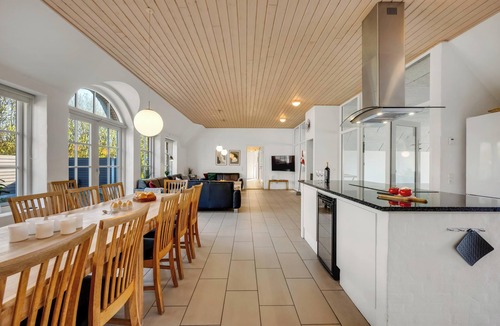 Sundhuse House | Large holiday home with pool, hot tub and activity room in Husby
