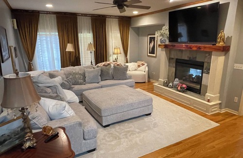 South Kansas City House | Large Home in Kansas City 19 Min from World Cup