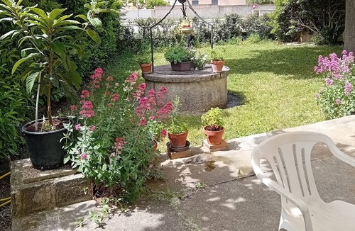 Entressen Villa | Large house in Provence village of Entressen with enclosed garden planted with trees, quiet location