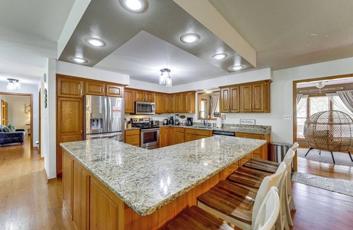 Grove House | Large Lakefront Home | Pool, Hot Tub & Boat Dock