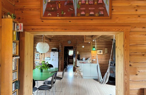 Klint House | Large log house with sea views in Klint Hills