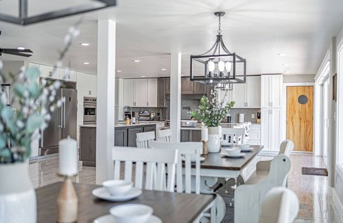 Pocatello House | Large luxury home with a pool, playground & a view!