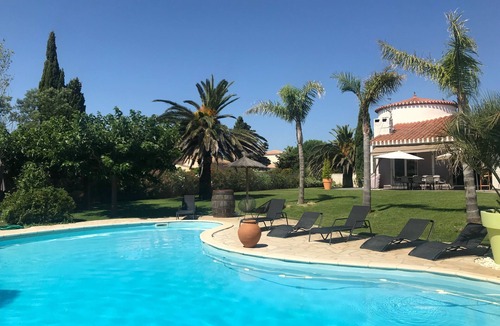 Pollestres Villa | Large Mediterranean Villa swimming pool Air-conditioned rooms for 10 people 4*.