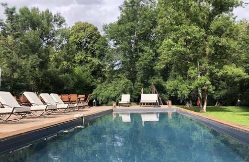 Aulnay-la-Riviere House | Large mill, 8 bedrooms, pool, spa, tennis, pétanque, billiards, pond,