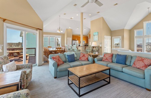 Rodanthe House | Large Oceanfront Home w/Elevator & Game Room