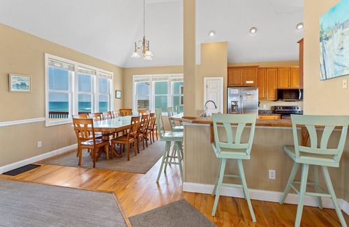 Rodanthe House | Large Oceanfront Home w/Elevator & Game Room