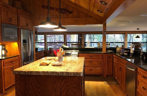 Vinita House | Large private acreage, very open space, decks, hot tub, treehouse, dock, more.
