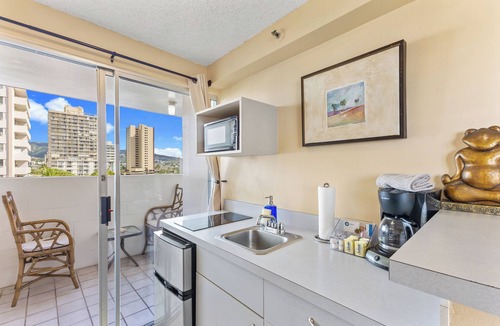 Waikiki Condo | Large Studio - 2 Decks - 2 Short Blocks From Beach - #703-A