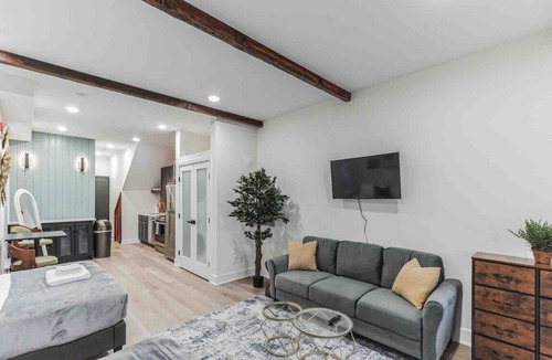 North Philadelphia West Apartment | Large Studio w/2 Beds & Balcony (C)