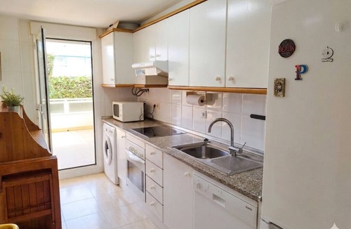 Tamarit Apartment | Large terrace, with garden. Pool and near the beach