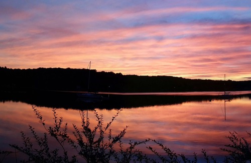 Mystic Apartment | Large Waterfront Mystic Two Bedroom with Pretty Yard