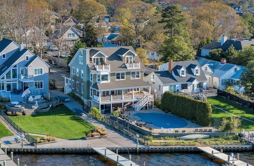 Brick House | Large waterfront home w/pool