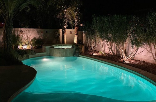 Paradise House | Las Vegas Home with Pool & Heated Spa! BBQ