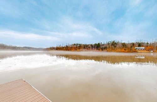 Wirtz House | LaWi Lakehouse - Stunning lakefront oasis with large deck, games, & tranquil views