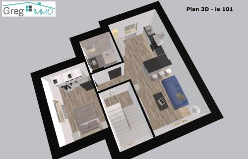 Audincourt Apartment | Le 101-GregIMMO-Appart'Hôtel