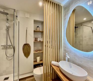 Le Couchant Apartment | LE BALI, Exceptionnel P3 avec piscine à 2 min des plages , parking, wifi et climatisation