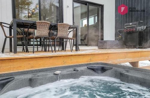 Pont-Rouge House | Le Blanc Bouleau - Chalet Spa privé Élégant Abordable - Resort près de Québec