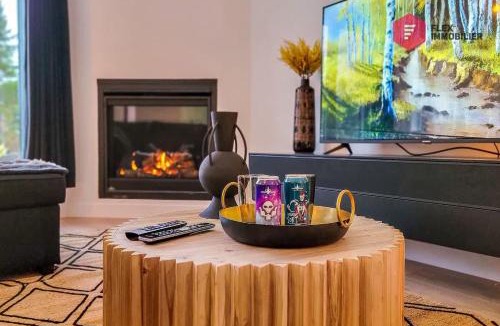 Pont-Rouge House | Le Blanc Bouleau - Chalet Spa privé Élégant Abordable - Resort près de Québec
