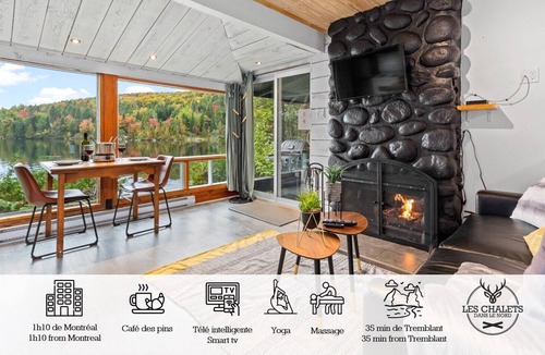 Sainte-Lucie-des-Laurentides House | ☀️ Le1615 - Private dock, Lake- Chalets in the north ☀️