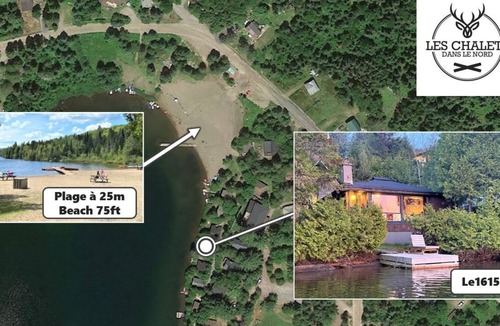 Sainte-Lucie-des-Laurentides House | ☀️ Le1615 - Private dock, Lake- Chalets in the north ☀️