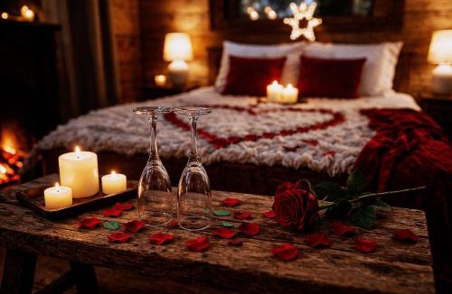 Evreux Apartment | Le Chalet romantique en montagne, SPA, Écran cinéma, Lit king size, day use, 5min centre